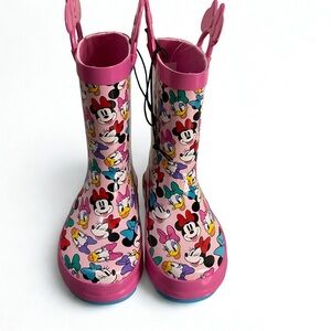 Disney Minnie Mouse Rain Boots Size 9-10 NEW
